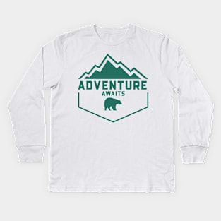 Aventure Awaits Kids Long Sleeve T-Shirt